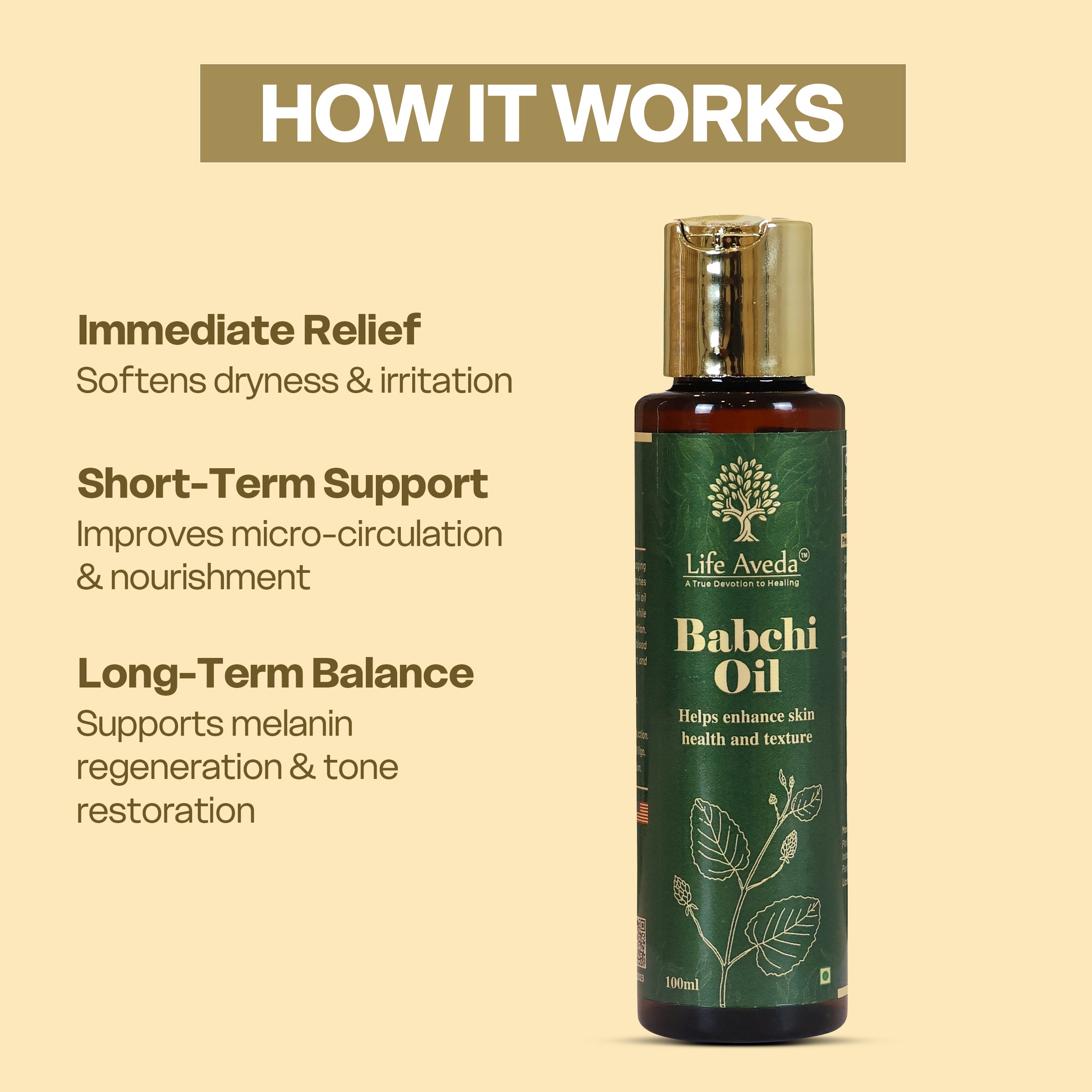 Life Aveda Babchi Oil – Ayurvedic Support for Pigmentation & Skin Renewal